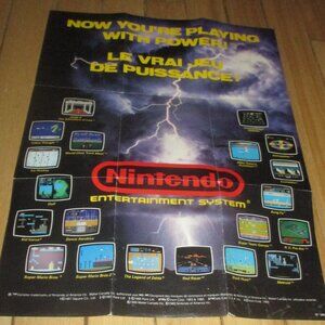 Now You're Playing with Power GP-CAN-1 - Poster/Insert (Nintendo NES game ad)